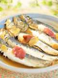 Tender Sardines Simmered in a Pressure Cooker with Pickled Ume and Vinegar