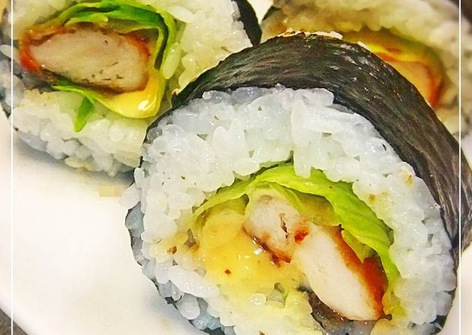 Recipe of Quick Chicken Tender Teriyaki Sushi Rolls