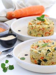 Foto de Salada de Quinoa com Curgete, Lentilhas e Cenoura