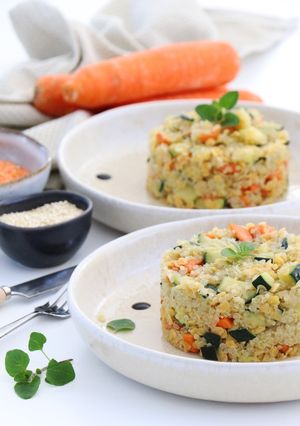 Foto de Salada de Quinoa com Curgete, Lentilhas e Cenoura