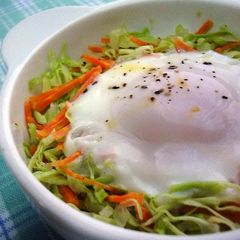 A picture of Cabbage & Steamed Fried Eggs.