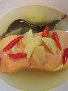 Foto resep Sop ikan salmon bening