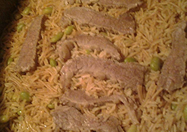 Recipe of Ultimate Basmati rice in beef stock