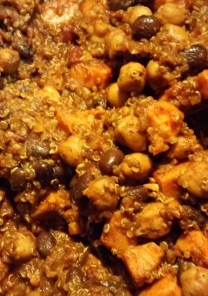 A picture of Sweet Potato and quinoa chili.