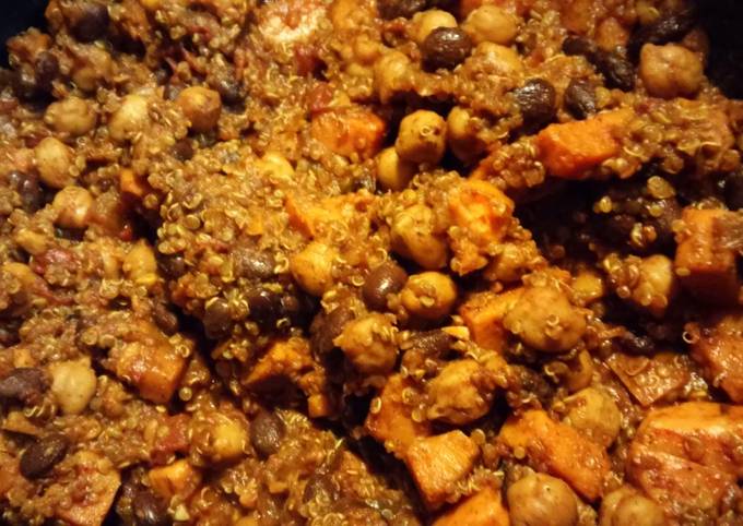 Steps to Prepare Perfect Sweet Potato and quinoa chili