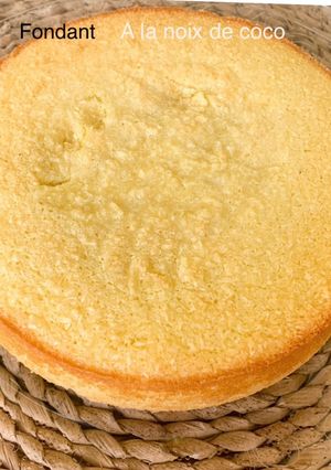 Une photo de Fondant à la noix de coco
