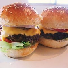 Homemade Hamburger Buns A picture of Homemade Hamburger Buns.