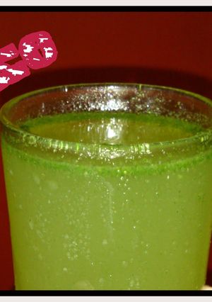 A picture of Jake's Mint Lime (a bunny drink).