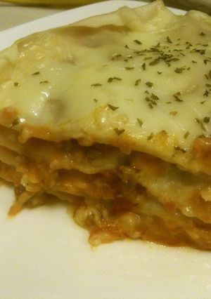 A picture of Our Family’s Homemade Lasagna.