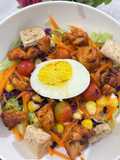 Salad Sayur dengan Dada Ayam Panggang