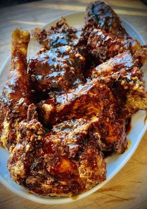 Una foto de Pollo caramelizado (en airfryer)