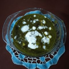 A picture of Palak tofu sham sabera.