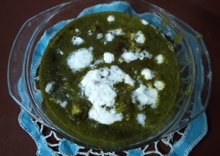 Palak tofu sham sabera