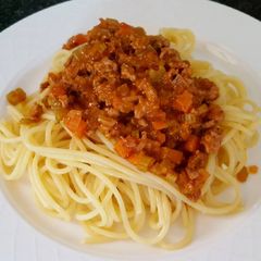 A picture of Chicken bolognaise.