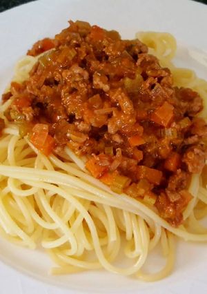 A picture of Chicken bolognaise.