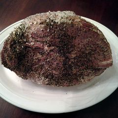 A picture of Pepper Parmesan Crusted Baked Ham.