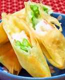 Easy Shrimp and Asparagus Salad Spring Rolls