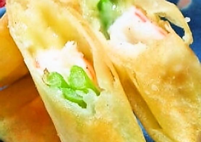 Easy Shrimp and Asparagus Salad Spring Rolls