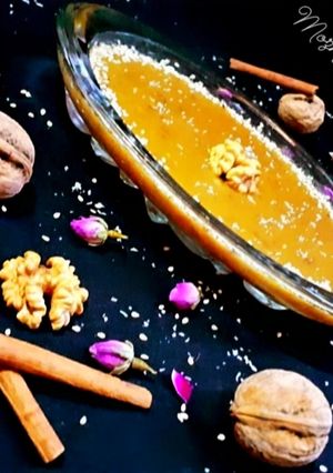 عکسی از دستور کاچی خرمایی زعفرانی 😋😍