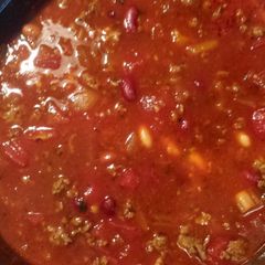 A picture of Ron's chili surpreme.