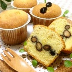 A picture of Fluffy, Melt-in-your-mouth Kuromame Cupcakes.