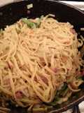 Fry Salami Noodles