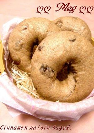 A picture of Chewy Cinnamon Raisin Bagel.