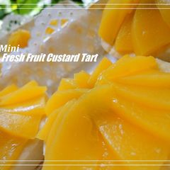 A picture of Fresh Fruit and Rich Custard Tart.