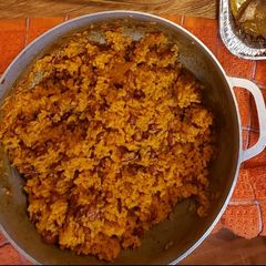 A picture of Rice & beans.