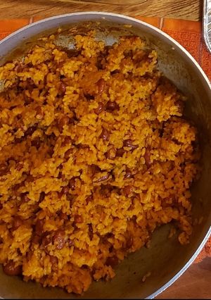 A picture of Rice & beans.