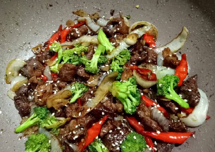 Cara Gampang Membuat Beef black paper yang Enak
