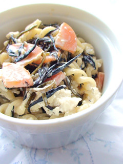 A picture of Japanese Macaroni Salad with Tofu.