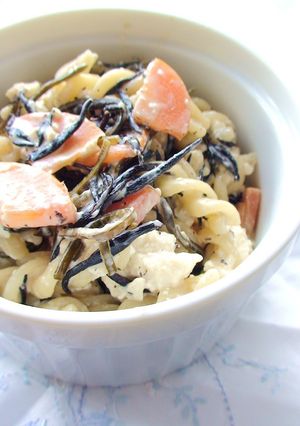 A picture of Japanese Macaroni Salad with Tofu.