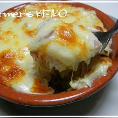 A picture of [Farmhouse Recipe] An Easy Rice Gratin using Rice Flour.