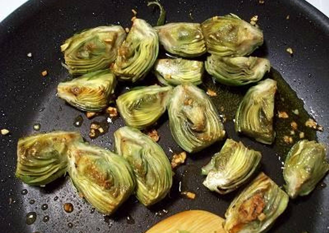 Garlic Sautéed Baby Artichokes