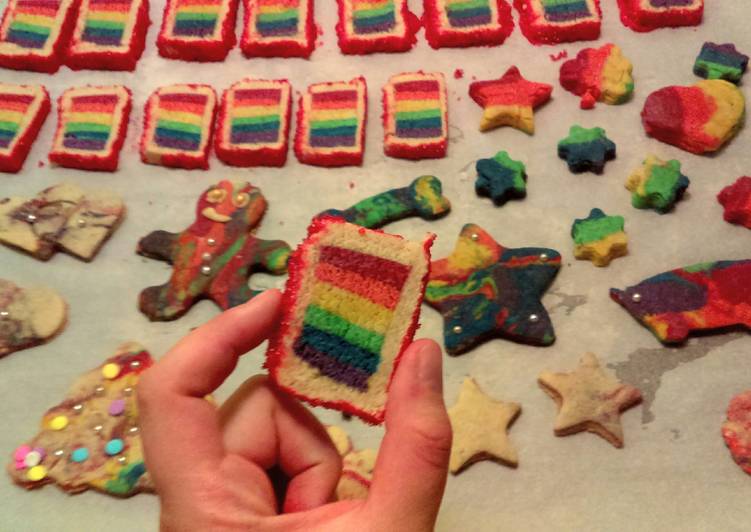 Rainbow madness cookies