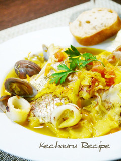A picture of Our Family's Basic Recipe for Bouillabaisse.