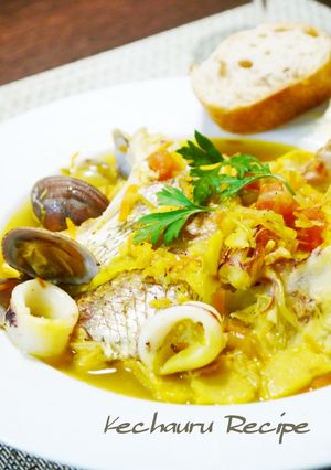 A picture of Our Family's Basic Recipe for Bouillabaisse.