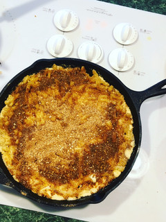 A picture of Mac and Cheese.