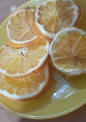 عکسی از دستور چیپس پرتقال🍊یا پرتقال خشک 🍊