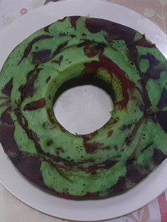 Foto resep Bolu Kukus lumer Pandan Cokelat