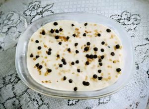 Una foto de Torta Fría de Ponche Crema
