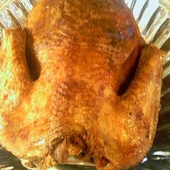 A picture of Deep fried turkey.