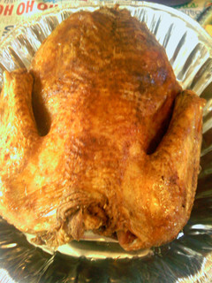 A picture of Deep fried turkey.