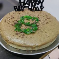 A picture of Homemade chocolate cake.