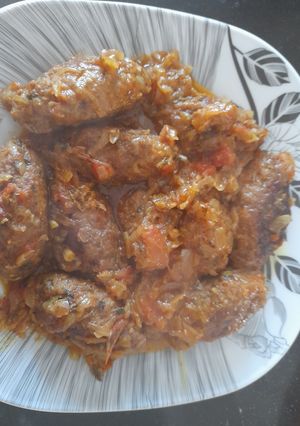 A picture of Masala kabab.
