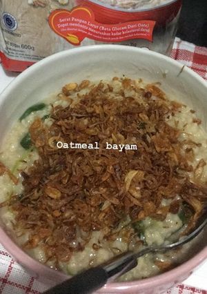 Foto resep Oatmeal Bayam