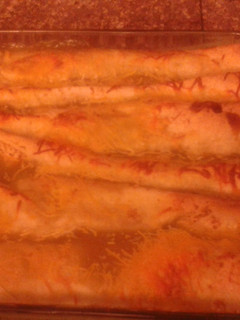 A picture of Pork Roast Enchiladas.