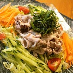 A picture of Chilled Pork Shabu-Shabu Salad.