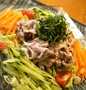 Easy Way Make Recipe Chilled Pork Shabu-Shabu Salad that is Delicious, Can Spoil the Tongue}